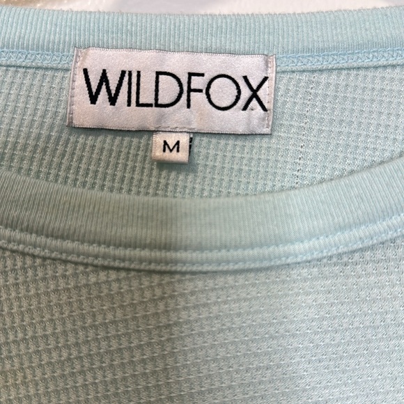 EUC wildfox reindeer holiday Christmas flannel mint color sz medium - Picture 4 of 6